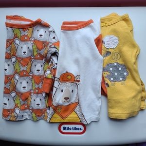 Bundle of 3 pajama shirts 12 months